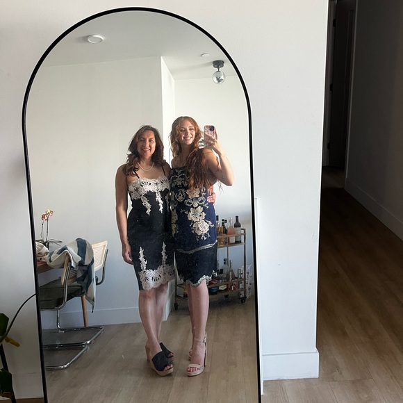 Free People Elegant Black and Navy Blue Dress - Picture 4 of 8